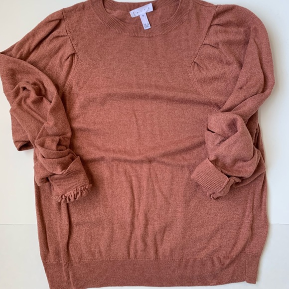 Leith Sweaters - Leith balloon sleeve puff shoulder sweater